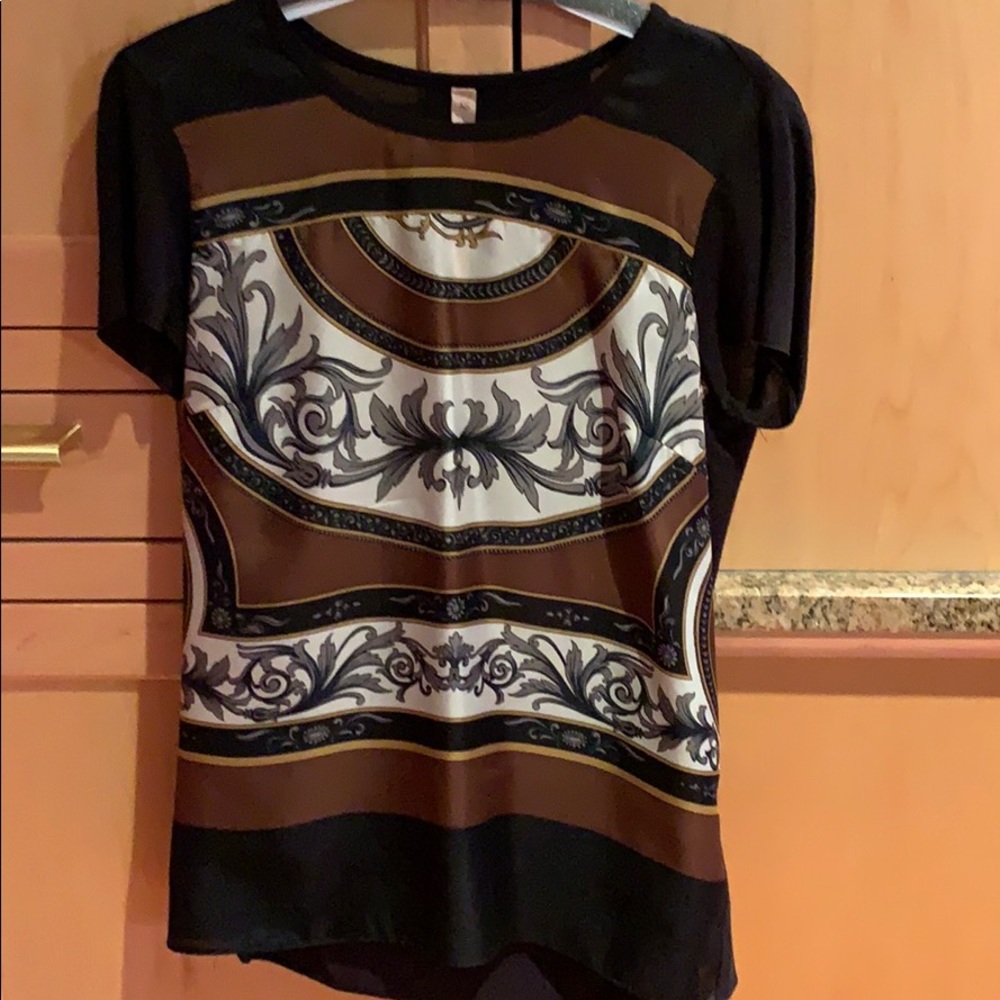 Bailey 44 silk and knit top